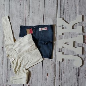 🆕️ GYMBOREE SKINNY JEANS AND CREAM CARDIGAN OUTFIT 👩